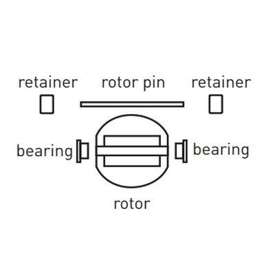 Flow Sensor Rotor Kit, 159 000 480